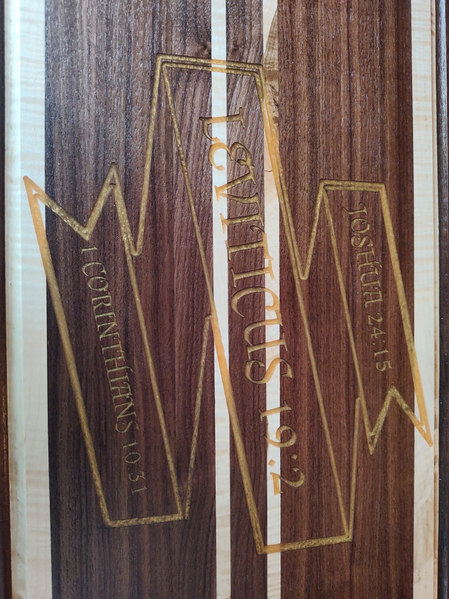 Custom butcher block brisket board