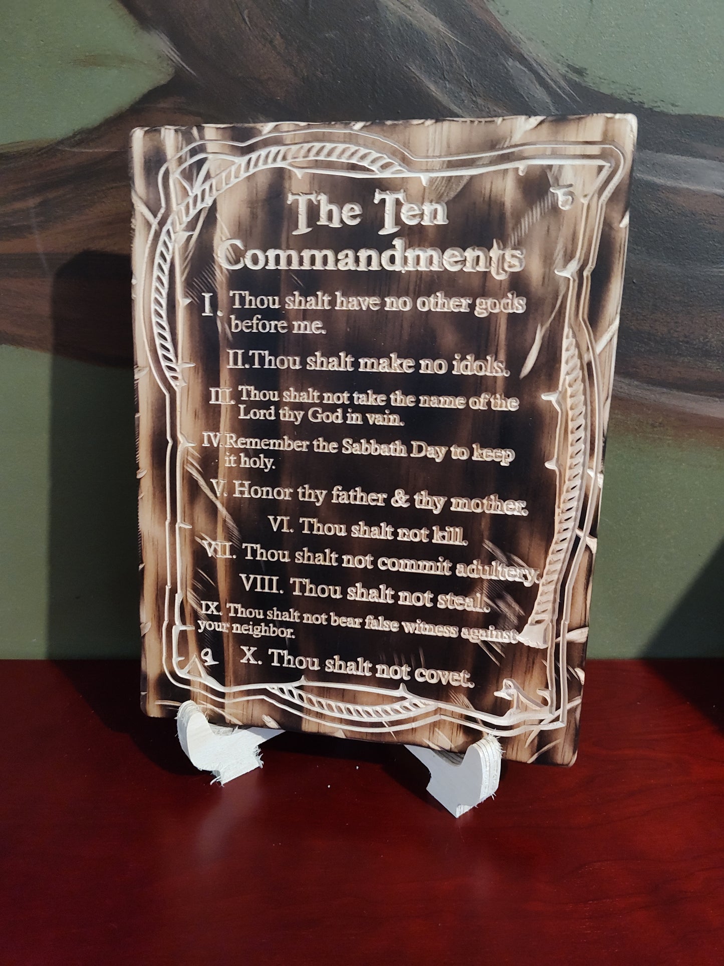 10 commandments plaque