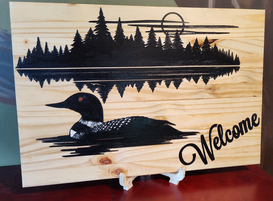 Loon welcome sign